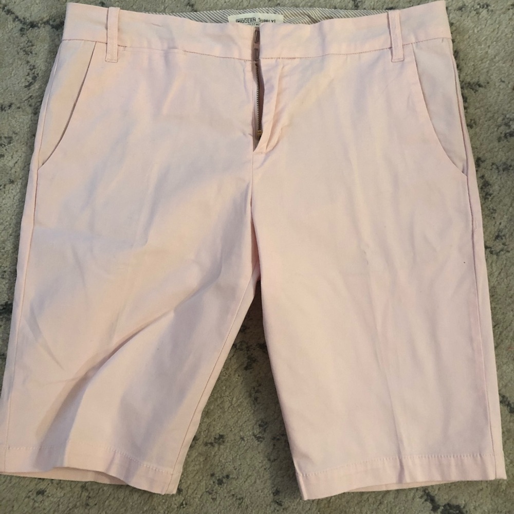 Baby Pink Bermuda Shorts Modern Supply